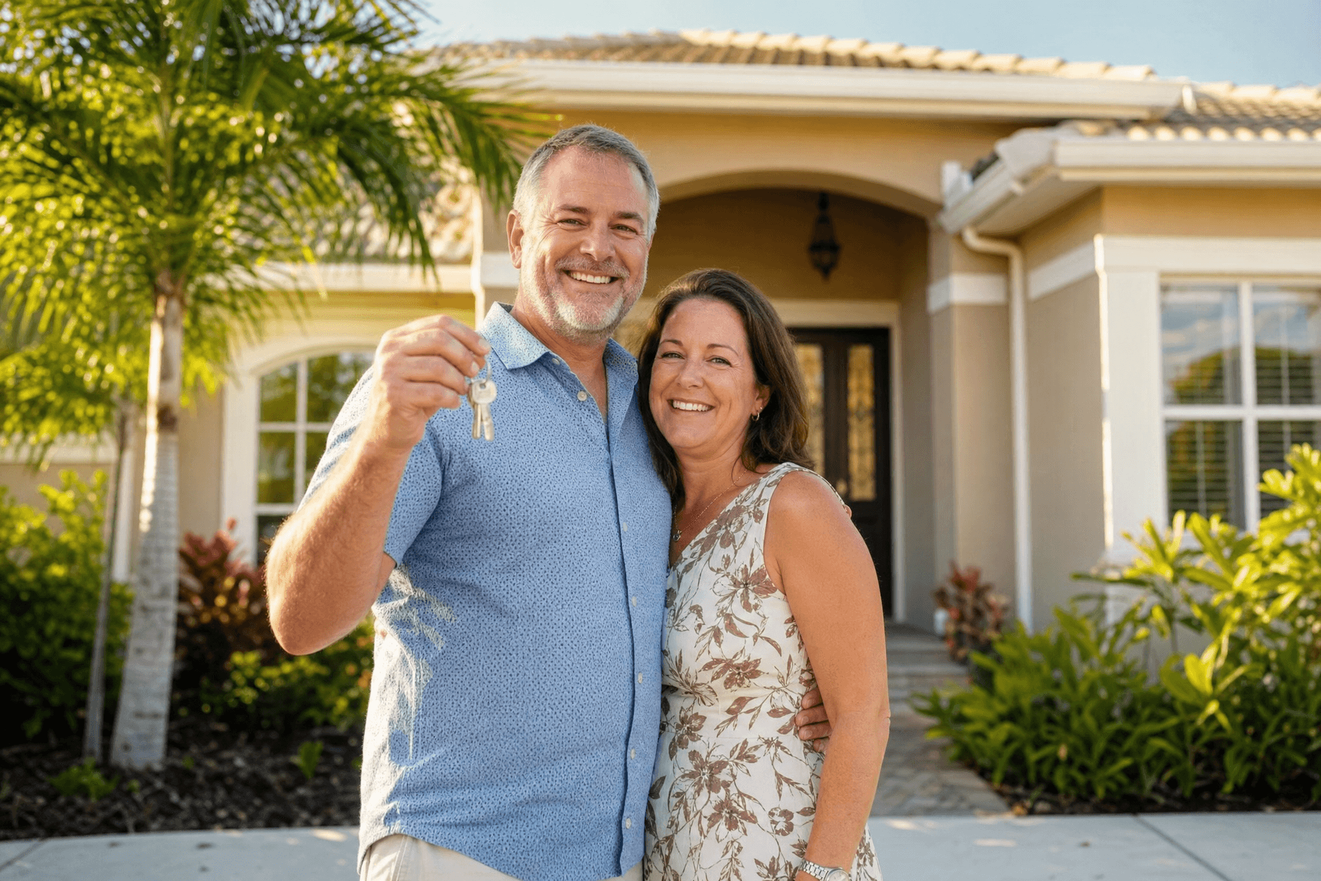 Happy South Florida homeowners after selling their house for cash to Cash4HomeFL